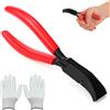 VIQIHEOE 45°Pinza Piega Lamiera, Larghezza 2,2cm Pinza Piegatrice a Mano, Aggraffatrici a Mano Lamiera Piegatura Pinze Set, Pinze Manuali per Piegare le Lamiere, per Tetti, Idraulici, Officine e Fai Te