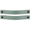 Brute Strength - Maniglie in pelle - 20 x 2,5 cm - Verde - 2 pezzi