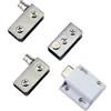 SagaSave Cerniere per porte in vetro, chiusure per porte in vetro, set di morsetti per cerniere per armadi per porte singole da 5-8 mm