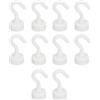 Fonyiunce 10 pezzi Gancio magnetico, Ganci Magnetici Bianchi al Neodimio, Mini Ganci Magnetici per Barbecue, Asciugamani, Cucina, Porta Chiavi, Casa, Ufficio, Frigorifero, Barbecue