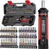 VANPO Cacciavite dinamometrico da 1/4 di pollice 1-9 Nm piccolo cacciavite dinamometrico Set di cacciaviti dinamometrici con 60 punte S2 promemoria clic per strumenti