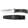 Fox Outdoor Coltello da immersione, nero, manico in gomma, con fodero,