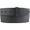 BELTINGER Cintura intercambiabile in pelle bovina pieno fiore con bottoni a pressione 4 cm | Cintura con bottoni a pressione per donna uomo 40mm | Cintura in pelle senza fibbia 4cm | Grigio scuro 95cm