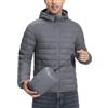 Pioneer Camp Piumino da uomo leggero, ripiegabile, con cappuccio, isolante, termico, per corsa e viaggio
