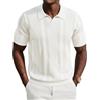 PJ PAUL JONES - Polo da uomo a maniche corte con scollo a V, maglieria da golf, T-shirt, bianco, S