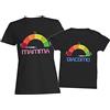 t-shirteria Coppia T-Shirt Madre Figlio - Nome Personalizzato - Madre - Figlio - Maschietto - Set - Famiglia - Festa Mamma - Coordinato - Idea Regalo - Famiglia - Regalo