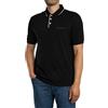 Armani Exchange Essential, Striped Collar Side Milano-New York Logo Lettering Polo Uomo