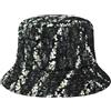 Kangol Cappello Needlepunch Floral Bucket Donna - Inverno Autunno/Inverno - L (58-59 cm) Nero
