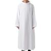 Bauzuoyo Costume da sacerdote da uomo, con colletto rovesciato, costume da Halloween, costume da cosplay, costume di carnevale, abbigliamento rinascimentale vittoriano, camicia da notte