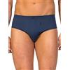 ZD ZERO DEFECTS Slip mini da uomo in cotone egiziano, vestibilità morbida superiore, varietà di colori e taglie disponibili, Blu (Azul atlántico), S
