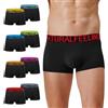Natural Feelings Boxer Uomo 8 Pezzi Mutande Uomo Boxer Shorts Traspirazione dell'Umidità Boxer da Uomo Confezione Multipla S-XXL