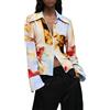 Desigual Camicia a Maniche Lunghe della Collezione Donna, Giallo, XS