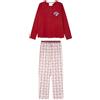 Women'secret Pijama De Manga Larga Pantalón Largo Colección Multilicense Campus Pigiama Donna