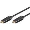 Goobay Cavo Ethernet Hdmi ad alta velocita' Ethernet 2m 360grad Nero-Oro [61286]