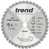 Trend Lama per Sega Circolare Wood, Diametro 190 mm, Foro 16 mm, 40 Denti, Taglio 2,6 mm, Angolo +15°, Metallo Duro (TCT), Finitura Fine, CSB/19040A