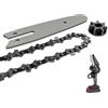 Yutacorex Mini catena e barra di guida combinata da 1/4 LP, 043,28DL, parti di ricambio per tutte le mini motoseghe da 10,2 cm, motosega elettrica senza fili, compatibile con Stihl Gta26, compatibile