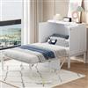 Billg Mobile Letto a Scomparsa Singolo 90x200 cm, letto da parete Multifunzione 2 in 1, Moderno Letto per armadio, Letto a Scomparsa Con ripiani e rete a doghe, Portata 150Kg, Senza materasso