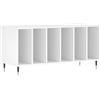 vidaXL Mobile Porta Dischi Bianco 100x38x48 cm in Legno Multistrato