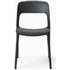 Cribel Sedie Set 6 Elvira Plus In Polipropilene - Sedie da Cucina e Sala da Pranzo, Stile Minimal, Leggere e Resistenti, Facili da Pulire, per Interno ed Esterno (ANTRACITE)