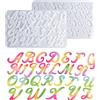 Nifocc Alphabet Resin Molds Backward Alphabet Casting Mold Gioielli Silicone Mold Casting Stampi in resina Lettera Pendente Epossico Resin Mold Crystal Casting Mold con fori per DIY Crafting