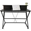 VDD Scrivania tavolo computer portatile Tough - stile industriale moderno - 110 cm di larghezza - nero