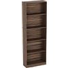 Vida Designs Cambridge 5 Livelli Extra Large Display scaffale libreria, in Legno di Noce cassettiera Ufficio Salotto