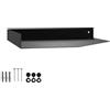 SOTECH Mensola angolare da parete Design HOVER-X 250 x 250 x 30 mm, nera, fissaggio a parete, mensola sospesa con kit di montaggio incluso, per bagno, cucina o soggiorno.