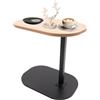 HIJNXG Tavolino a forma di C, 45-80 cm, piccolo tavolino da caffè regolabile in altezza, girevole a 360°, portata 7 kg, per soggiorno, camera da letto, divano