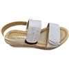 Valleverde Sandali Donna 32370 in Pelle Silver o Gold o Black Modello Casual. Una Calzatura Comoda Adatta per Tutte Le Occasioni. Primavera-Estate 2023