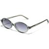 D.Franklin Occhiali da sole - Unisex - Con lenti protettive UV - Modello ultra light ellipse - Rotondi - Per uomo e donna - Sunglasses