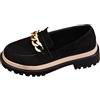 Generic Scarpe Donna Anziana Estive Scarpe Basse con Plateau e Tacco Grosso in Stile Britannico da Donna, Taglie Forti da Ginnastica Estive
