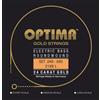 Optima Basso - Corde Per Basso Elettrico Gold Strings Round Wound Long Scale - Set -...
