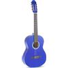 PURE GEWA Chitarra Classica - Chitarra Classica Basic - 3/4 Blu Trasparente