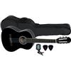 PURE GEWA Chitarra Classica - Chitarra Classica Basic Set - 3/4 Nero