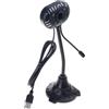 Xjdzineq Webcam USB Plug and Play girevole a 360 gradi con microfoni integrati per videoconferenze Webcam