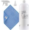 Ewent Kit di Pulizia per Schermi, Smartphone, iPad/Tablet, Occhiali, Lettori eBook, Monitor, Touchscreen e TV, 1000 ml Detergente Spray + Panno in Microfibra (30x30cm), Senza Striature e Senza Strisce