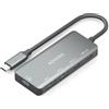 AISENS - A109-0946 - HUB USB 3.1 USB-C, USB-C/M-1xUSB-C PD 100W+1xUSB-C USB3.0/H+1xUSB-C USB2.0/H+2xUSB-A USB2.0/H, 15CM