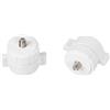 HOOLRZI Universals 17 millimetri giunto sferico a 1/4 20 vite adattatore bianco fotocamera Mount per fotografia attrezzature