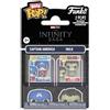 Funko Bitty POP! 2 Pack: Marvel IS- Cap & Hulk