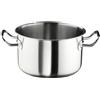 Pinti inox Casseruola Fonda con N° 2 Maniglie MASTER in Acciaio Inox 18/10 con Fondo Tornito - Fuoco o Induzione - Diverse Misure
