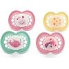 MAM Ciucci originali per giorno e notte, 18-36 mesi, confezione da 4, include 2 ciucci che si illuminano al buio, design ortodontico, accessori per bambini, blu (vari motivi)