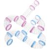 RORPOIR Tunnel e Tubo Trasparente per Criceti, Kit DIY 2 Set Plastico | Collegabile per Gabbie e Playground, Area Sicura per Porcellini d'India e Criceti, Gioco Quotidiano