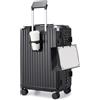 KONO Trolley Medio L in PC con Telaio in Alluminio Senza Cerniera | Supporto per Smartphone, Gancio Integrato e Scocca Rigida ad Alta Resistenza, Ideale per Viaggi, Scuola e Lavoro