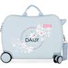 Enso Daisy - Valigia per bambini, blu, 50 x 38 x 20 cm, rigida ABS, chiusura a combinazione laterale, 34, 1,8 kg, 4 ruote, bagaglio a mano