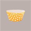 LUCGEL SRL Pirottino Rotondo per Muffin o Cupcake in Carta Forno Arancio a Pois Bianco 135 Pz