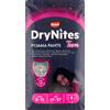 Huggies Dry Nites Girl 8-15 Mutandine Super Assorbenti per la Notte 9 pz