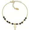 Amen Gioielli Bracciale Donna Amen CROCE in Acciaio Gold codice ACBR818387G
