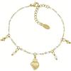 Amen Gioielli Bracciale Donna Amen MULTICHARM in Acciaio Gold codice ACBR818409G