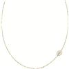 Amen Gioielli Collana Donna Amen MIRACOLOSA e Smalto Bianco in Acciaio Gold codice ACCLMISMGB