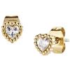 Amen Gioielli Orecchini Donna Amen CUORE in Acciaio Gold codice ACE815624G